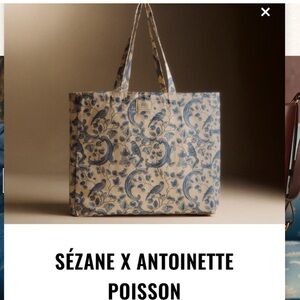 Sezane x Antoinette poisson limited edition tote